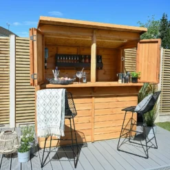 Forest Dip Treated Shiplap Pent Wooden Garden Bar 6 X 3ft -Garantia Sales Store 13281744 1964903941529638