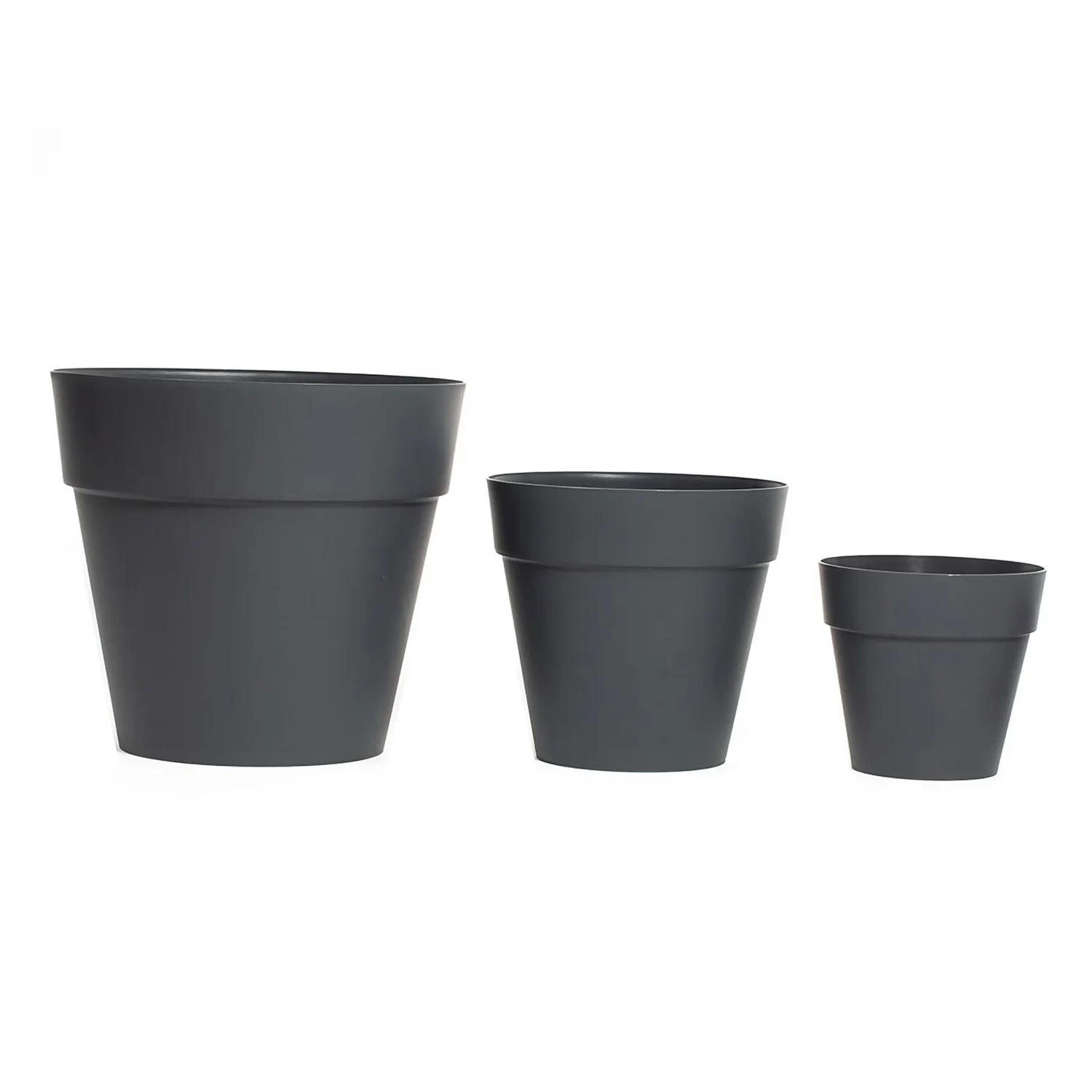 Soho Contemporary Grey Planter - 14cm 3 Soho Contemporary Grey Planter - 14cm - Image 3