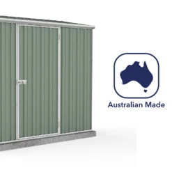 Absco 7.5 X 3ft Space Saver Metal Pent Shed - Green -Garantia Sales Store 13440840 7734929186337515