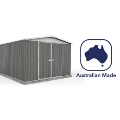 Absco 10x12ft Regent Metal Apex Shed - Grey 15 Absco 10x12ft Regent Metal Apex Shed - Grey -Garantia Sales Store 13440862 7424929164042919