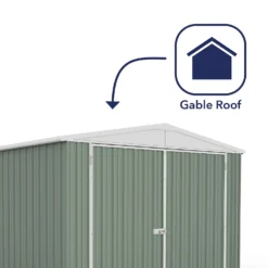Absco 10x20ft Utility Workshop Apex Metal Shed - Green -Garantia Sales Store 13440864 1864929163720239