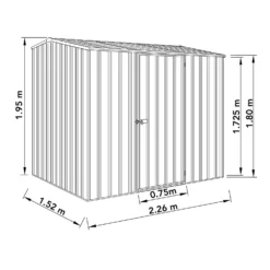 Absco 7.5 X 5ft Premier Reverse Apex - Dark Grey -Garantia Sales Store 13440866 2064929164637474