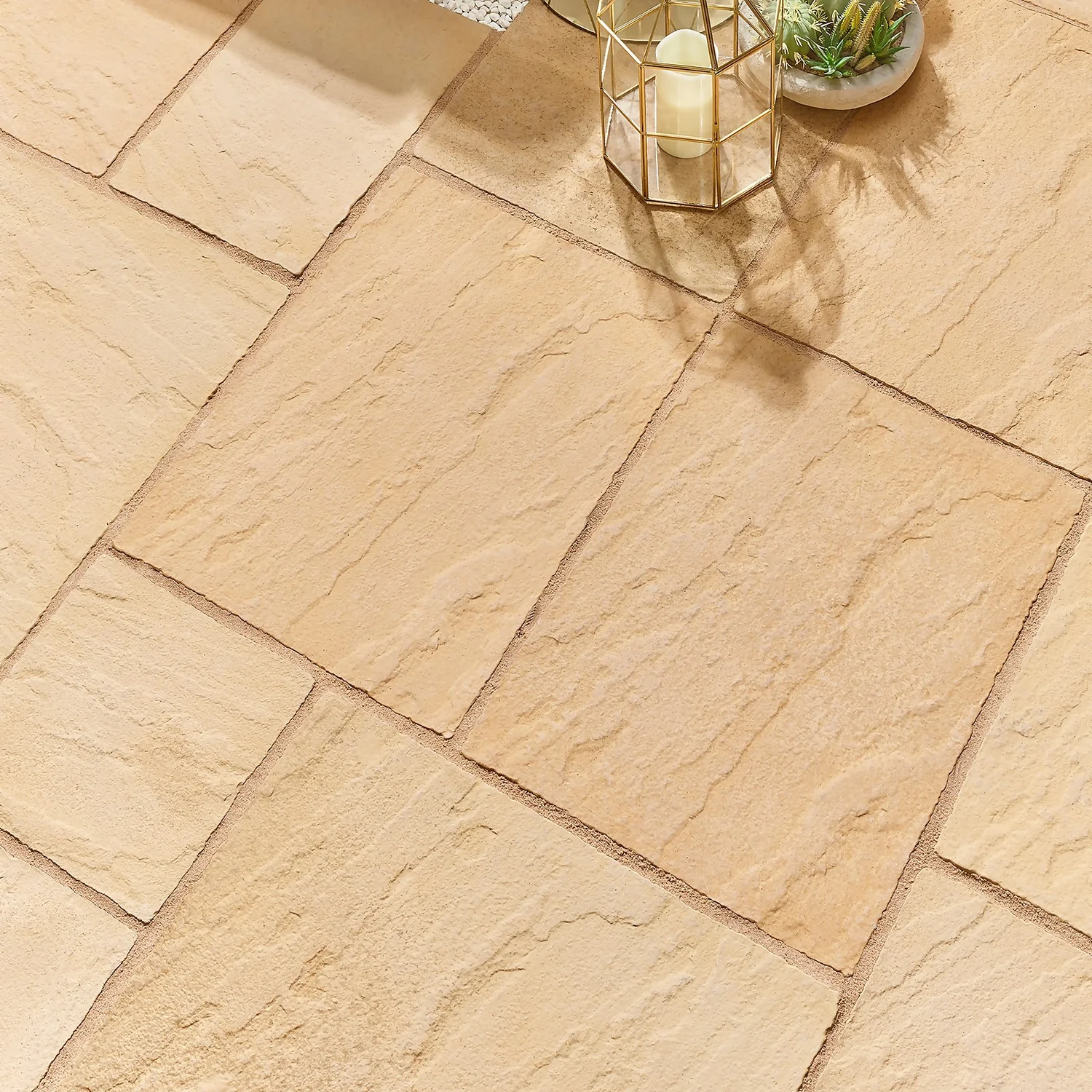Stylish Stone Chantry Patio Paving Kit 5.76 Sqm Gold 4 Stylish Stone Chantry Patio Paving Kit 5.76 Sqm Gold - Image 4