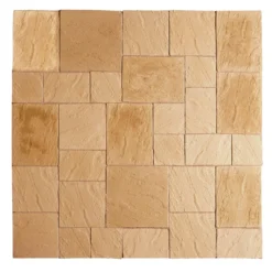 Stylish Stone Chantry Patio Paving Kit 5.76 Sqm Gold