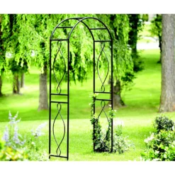 Panacea Arched Top Steel Garden Arch - Black -Garantia Sales Store 13480854 9784932704357586