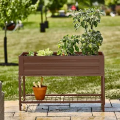 Panacea Steel Raised Garden Planter With Stand - Brown -Garantia Sales Store 13480862 1844932710765892