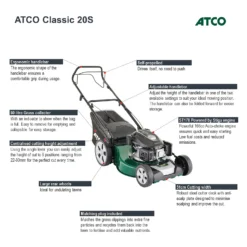 Atco 166cc Classic 20S Petrol Lawn Mower- 51cm -Garantia Sales Store 13483564 4434932703871040