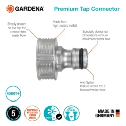 GARDENA Premium Tap Hose Pipe Connector 9 GARDENA Premium Tap Hose Pipe Connector -Garantia Sales Store 13489626 6254924640271732