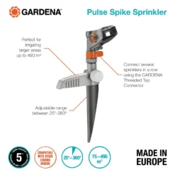 GARDENA Pulse Spike Water Sprinkler -Garantia Sales Store 13489629 1144924640534250