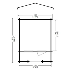 Shire 9 X 9ft Maulden Log Cabin -Garantia Sales Store 13505221 9074931992498134