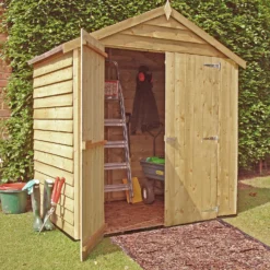 Shire 4 X 6ft Double Door Overlap Garden Shed With No Windows -Garantia Sales Store 13505225 5284926477728220