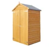 Shire 4x3ft Overlap Double Door Garden Tool Shed With Shelves
