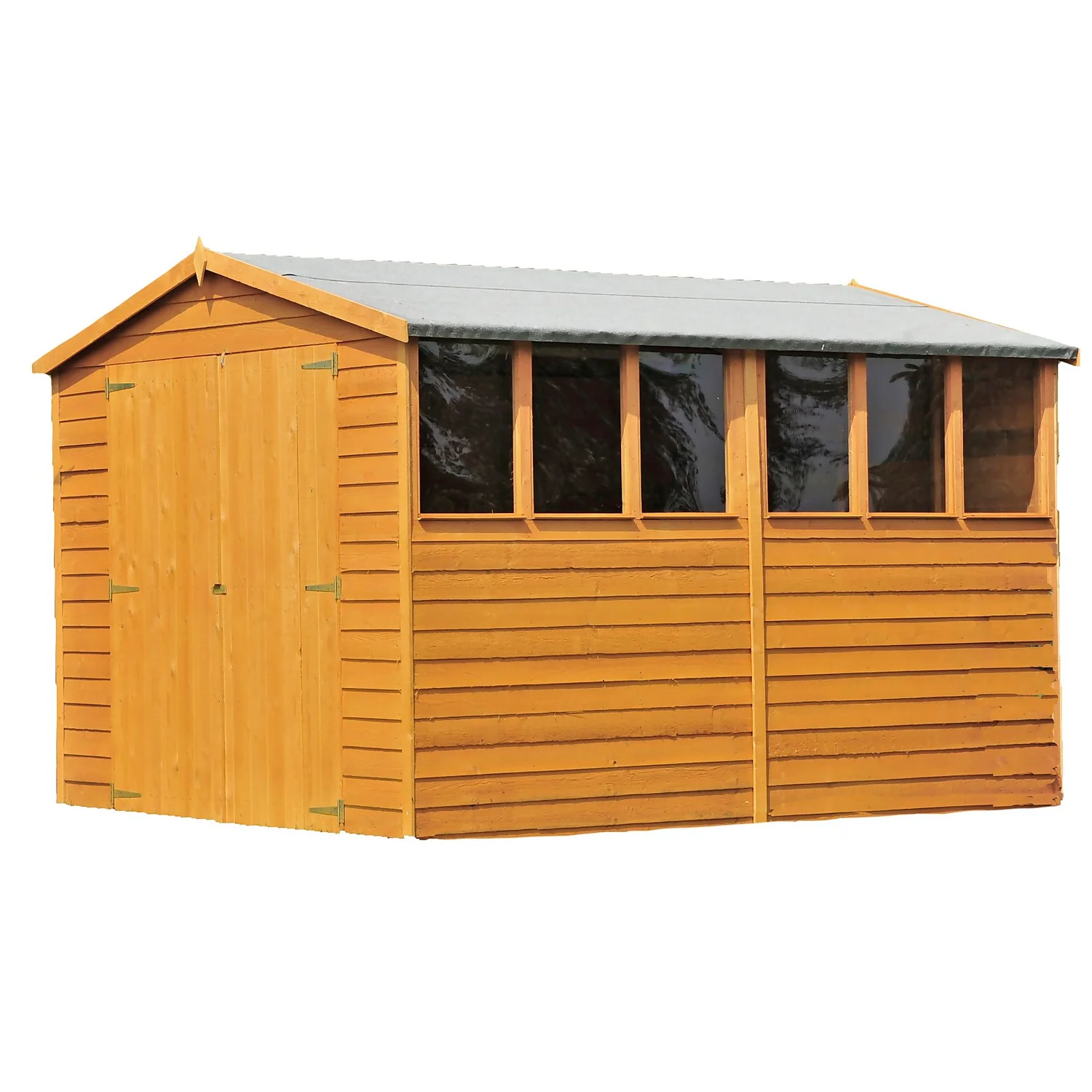Shire 10 X 10ft Double Door Overlap Garden Shed 1 Shire 10 X 10ft Double Door Overlap Garden Shed