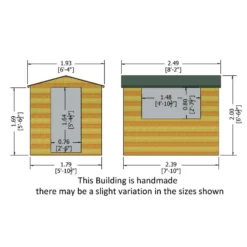 Shire 8 X 6ft Lewis Garden Shed -Garantia Sales Store 13505254 8314926492411903