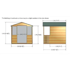 Shire 7 X 7ft Houghton Summerhouse - Including Installation -Garantia Sales Store 13505292 2084931991985014