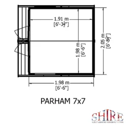 Shire 7 X 7ft Parham Double Door Summerhouse - Including Installation 15 Shire 7 X 7ft Parham Double Door Summerhouse - Including Installation -Garantia Sales Store 13505299 1744931995887501