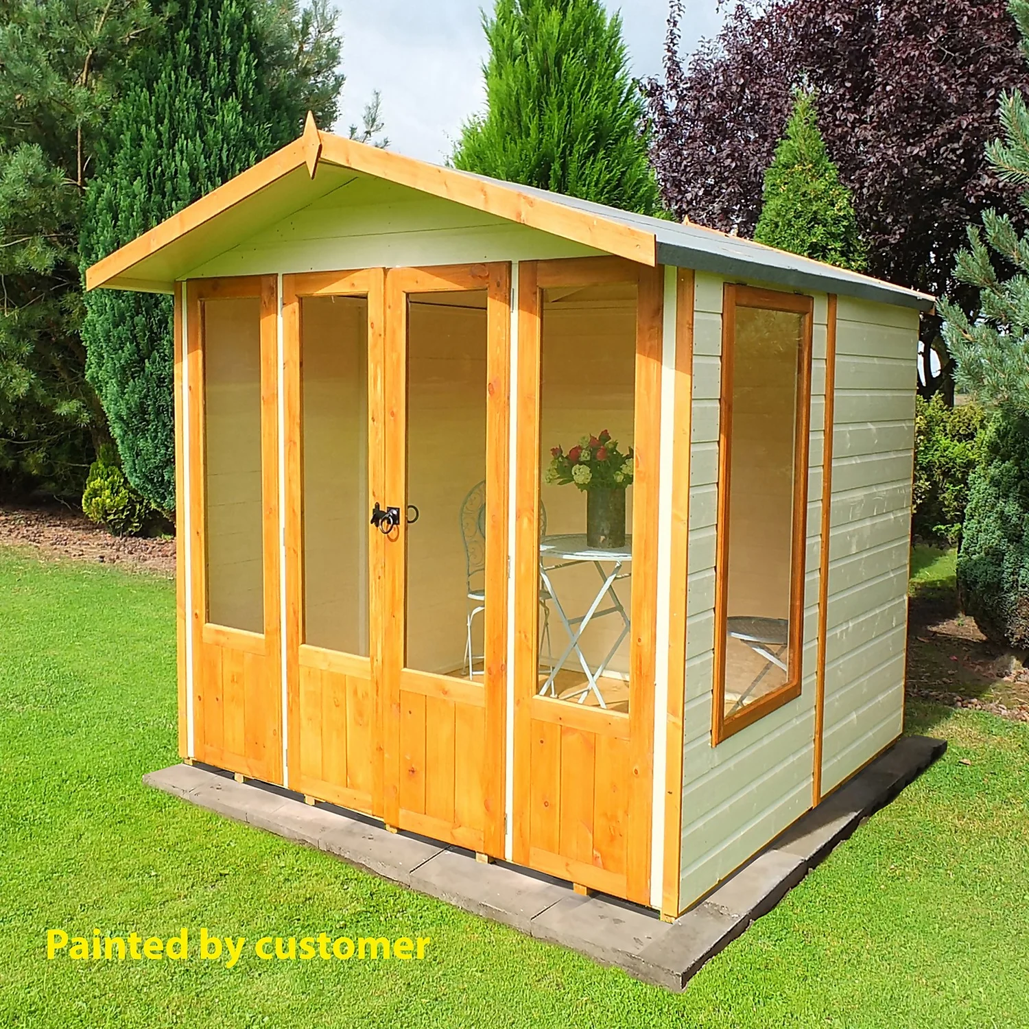 Shire 7 X 7ft Parham Double Door Summerhouse - Including Installation 4 Shire 7 X 7ft Parham Double Door Summerhouse - Including Installation - Image 4