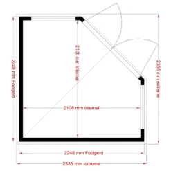 Shire 8 X 8ft Barclay Summerhouse - Including Installation -Garantia Sales Store 13505303 2114931995840950