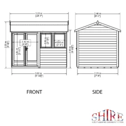 Shire 10 X 7ft Double Door Garden Office -Garantia Sales Store 13505323 1754931993580531
