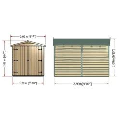 Shire 10x6ft Overlap Garden Shed No Windows -Including Installation -Garantia Sales Store 13508656 2444926484333911
