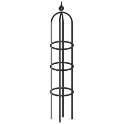 Agriframes Decorative Garden Obelisk 2m - Black