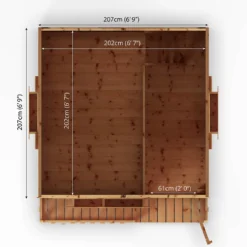 Country Living 7ft X 7ft Premium Sandon Double Storey Playhouse With Veranda Painted + Installation - Aurora Green -Garantia Sales Store 13554918 3174949331952953