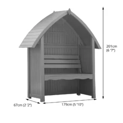 Country Living Wilmcote Arbour Seat Painted + Installation - Thorpe Towers Grey 8 Country Living Wilmcote Arbour Seat Painted + Installation - Thorpe Towers Grey -Garantia Sales Store 13554933 1704942010426295