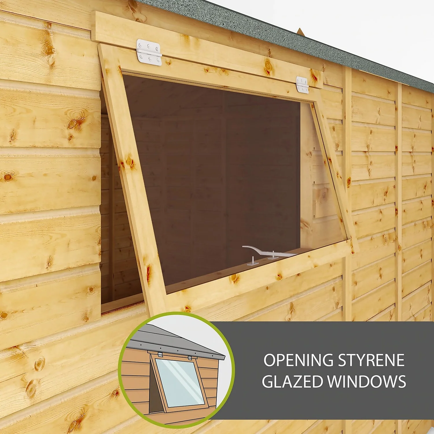 Mercia 15ft X 10ft Premium Shiplap Modular Workshop Shed - Including Installation 3 Mercia 15ft X 10ft Premium Shiplap Modular Workshop Shed - Including Installation - Image 3