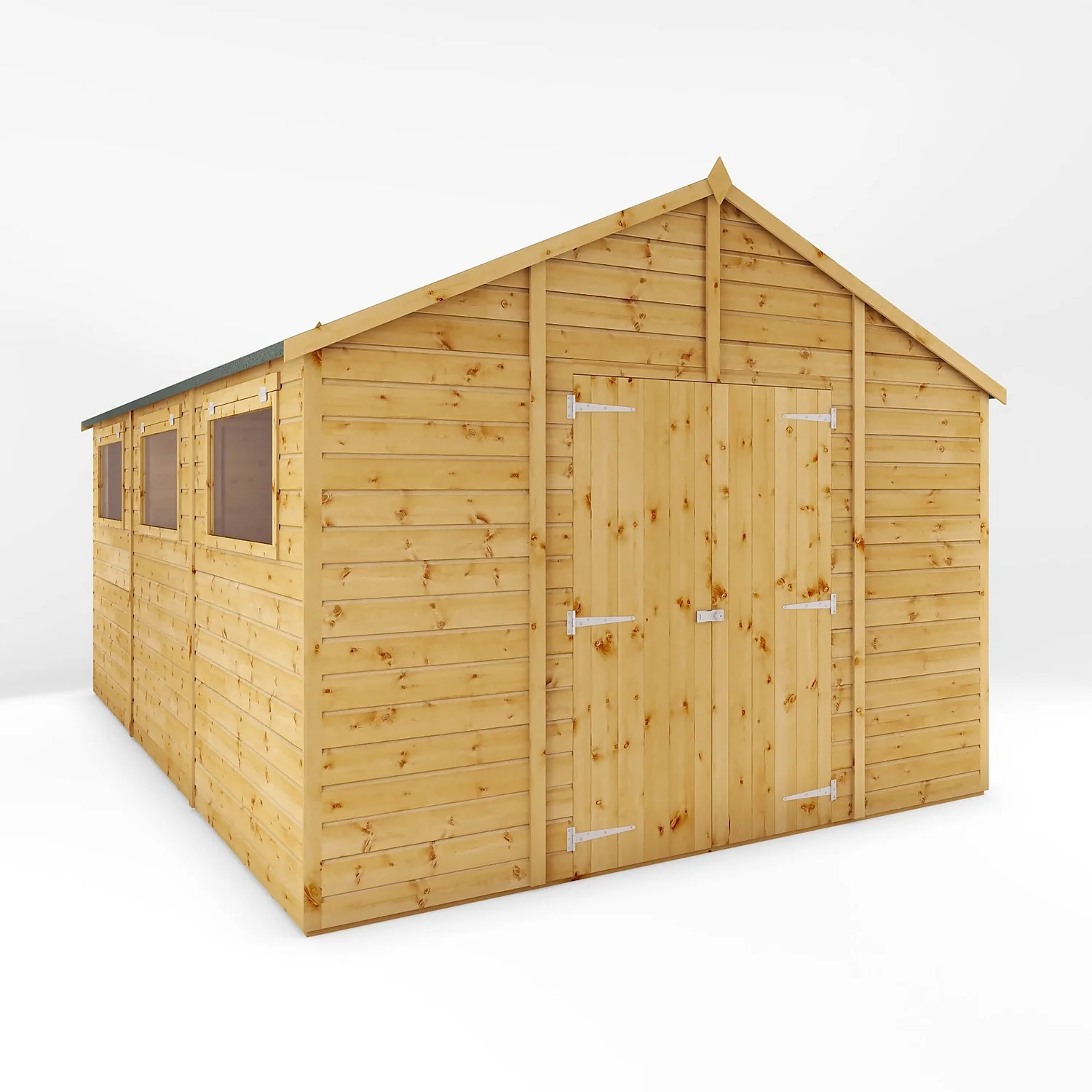 Mercia 15ft X 10ft Premium Shiplap Modular Workshop Shed - Including Installation 1 Mercia 15ft X 10ft Premium Shiplap Modular Workshop Shed - Including Installation