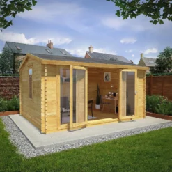 Mercia 4.5m X 3.5m Home Office Log Cabin 44mm 11 Mercia 4.5m X 3.5m Home Office Log Cabin 44mm -Garantia Sales Store 13555849 1035025545374890