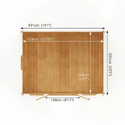 Mercia 4.5m X 3.5m Home Office Log Cabin 44mm 19 Mercia 4.5m X 3.5m Home Office Log Cabin 44mm -Garantia Sales Store 13555849 8795025545943894