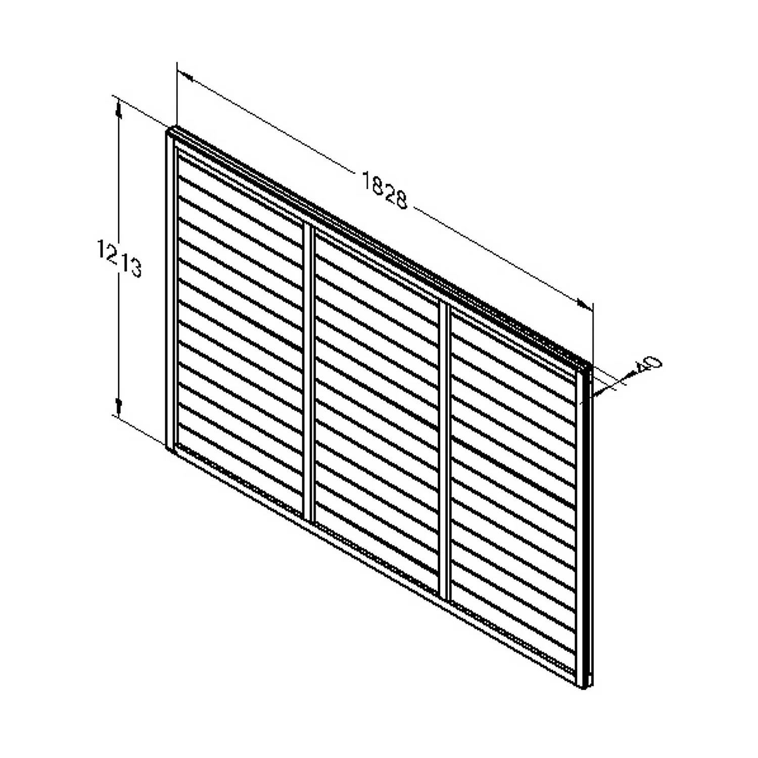 Forest Larchlap Fence Panel - 4ft X 6ft 4 Forest Larchlap Fence Panel - 4ft X 6ft - Image 4