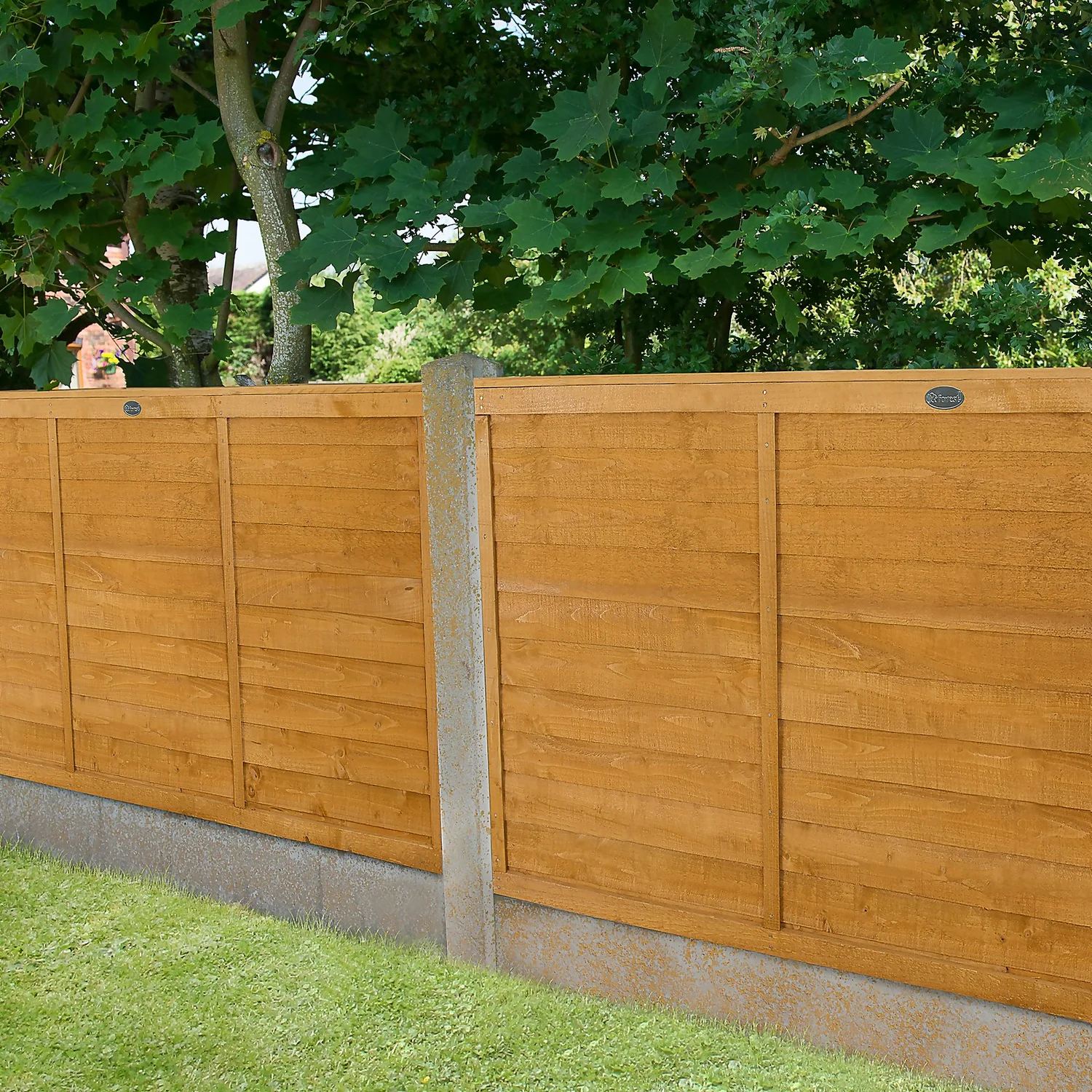 Forest Larchlap Fence Panel - 4ft X 6ft 2 Forest Larchlap Fence Panel - 4ft X 6ft - Image 2