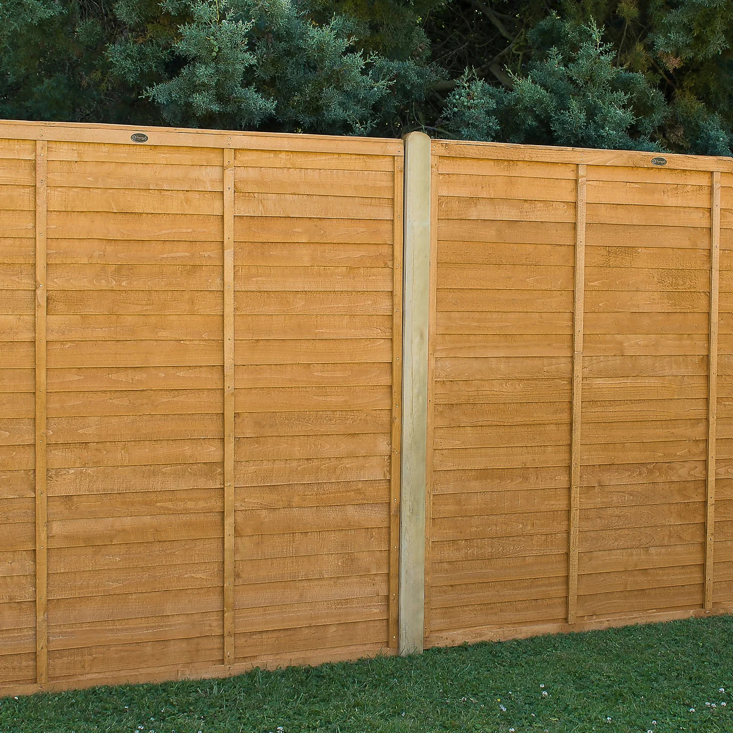 Forest Larchlap Fence Panel - 5ft X 6ft 2 Forest Larchlap Fence Panel - 5ft X 6ft - Image 2