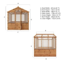 Mercia Wooden Greenhouse - 6x6ft -Garantia Sales Store 13626875 2515028840056877