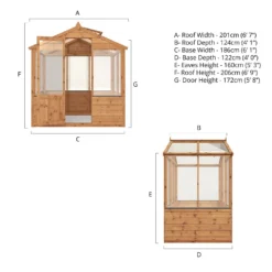 Mercia Wooden Greenhouse - 4x6ft -Garantia Sales Store 13628419 3025028840036735
