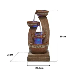 Stylish Fountain Azure Columns Water Feature With LEDs -Garantia Sales Store 13846050 1534978881017244