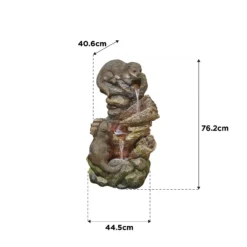 Stylish Fountain Otter Pools Water Feature With LEDs -Garantia Sales Store 13846071 1084962028366896