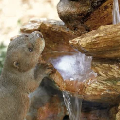 Stylish Fountain Otter Pools Water Feature With LEDs -Garantia Sales Store 13846071 4324962028308486