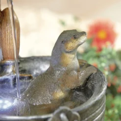 Stylish Fountain Playful Otters Water Feature With LEDs -Garantia Sales Store 13846072 1744962027851034