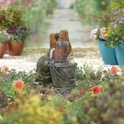 Stylish Fountain Playful Otters Water Feature With LEDs -Garantia Sales Store 13846072 1994962027889299