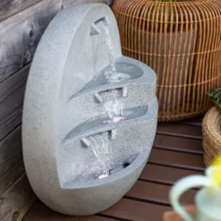 Stylish Fountain Kyoto Falls Garden Water Feature With LEDs -Garantia Sales Store 13947170 1125005844954733