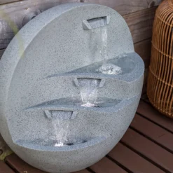 Stylish Fountain Kyoto Falls Garden Water Feature With LEDs -Garantia Sales Store 13947170 1965005844804475