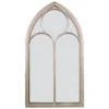 MirrorOutlet Somerley Chapel Arch Metal Garden Mirror - 112x61cm