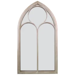 MirrorOutlet Somerley Chapel Arch Metal Garden Mirror - 112x61cm
