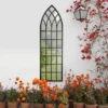 MirrorOutlet Somerley Secret Garden Rustic Arch Large Metal Garden Mirror - 140x40.5cm