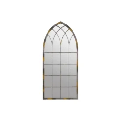 MirrorOutlet Rose Garden Rustic Arch Extra Large Metal Garden Mirror - 161x72cm -Garantia Sales Store 13950562 1754987139039445