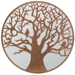 MirrorOutlet Bird Round Garden Mirror - 60cm