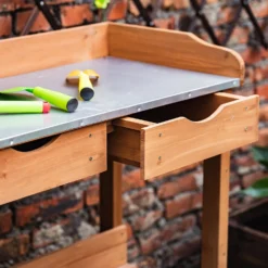 Garden Potting Bench With Two Drawers & Shelf 10 Garden Potting Bench With Two Drawers & Shelf -Garantia Sales Store 13967031 4255014369303266