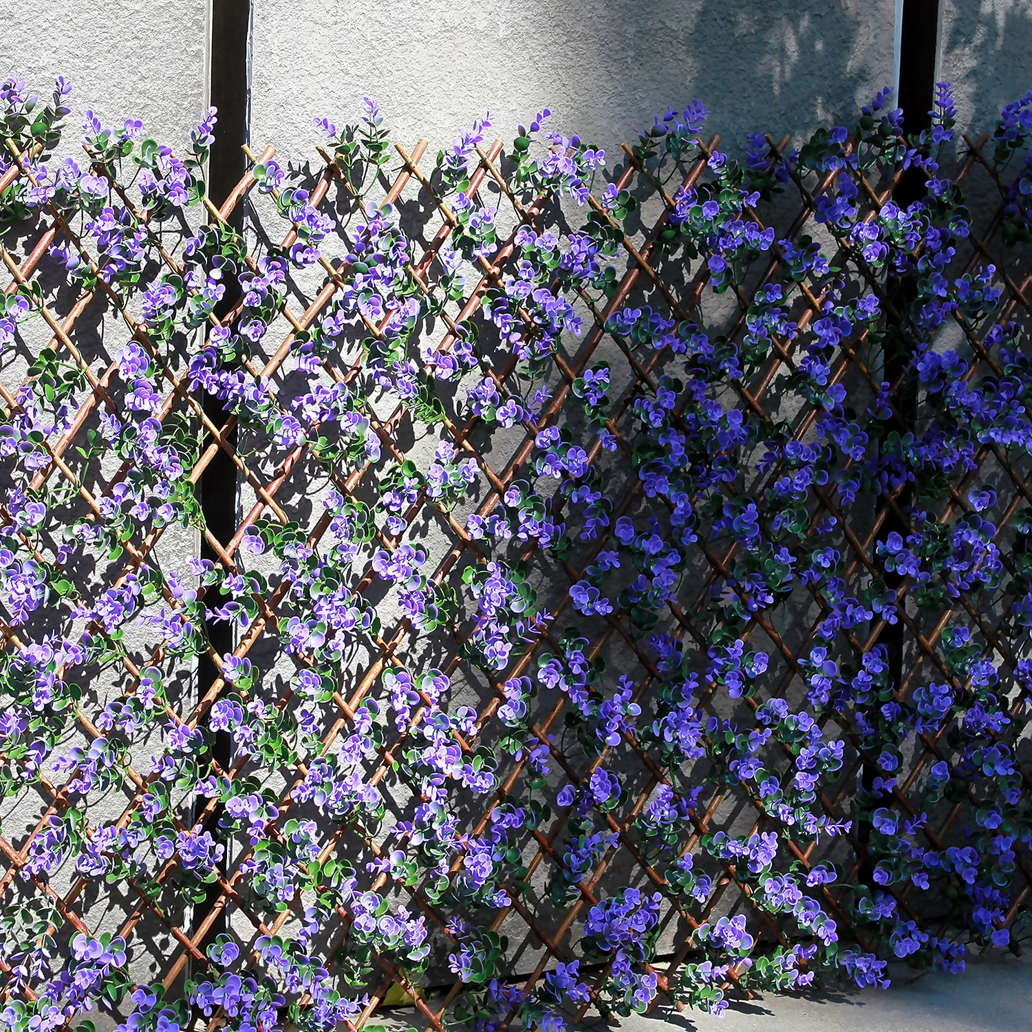 Faux Leaf Trellis 90x180cm - Lilac 2 Faux Leaf Trellis 90x180cm - Lilac - Image 2